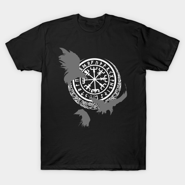 Viking Runes - Odins Ravens - Norse Mythology T-Shirt by soloartid